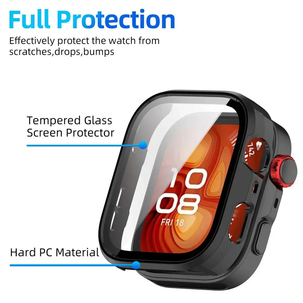 Premium Tempered Glass & PC Protective Case