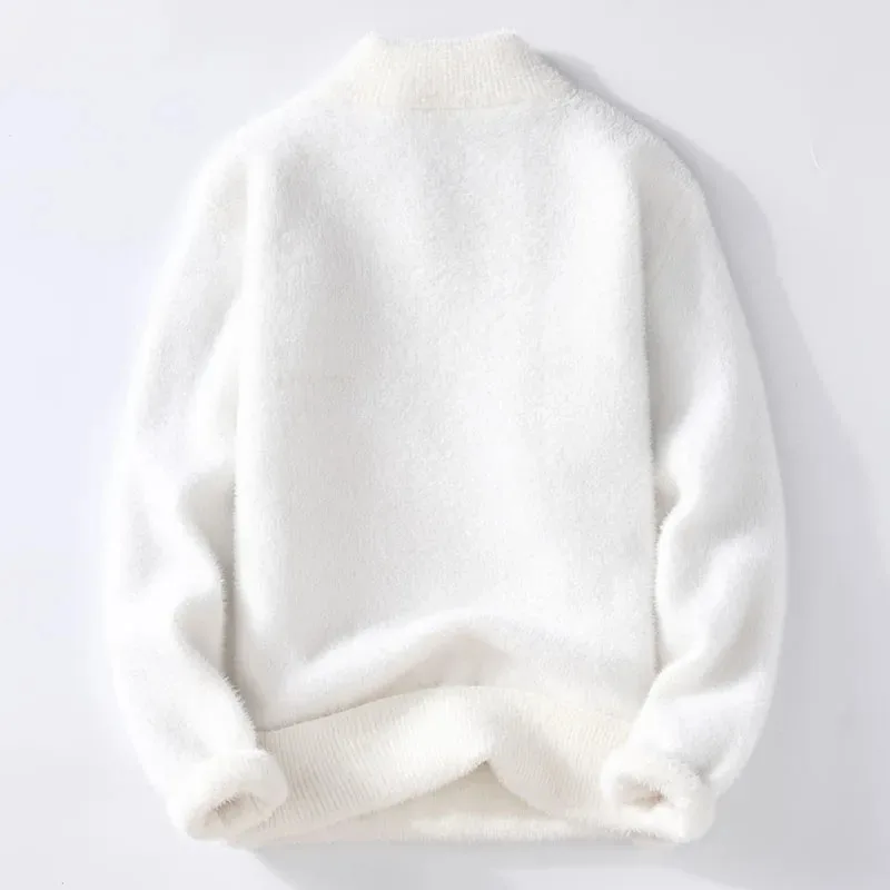 2024Pull Homme New Winter Top Quality Cashmere V-neck Sweaters Mens  Knitted Pullover Men Soft Warm Fashion Solid Color Chothing