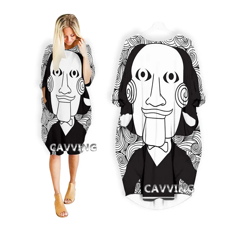 

Horror Movie SAW Scarry Puppet Killer 3D Printed Streetwear Women US Size Dresses Fashion Harajuku Pajamas Women Clothing
