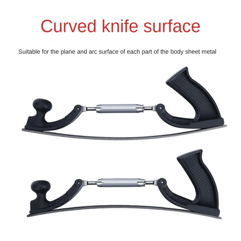 14In Adjustable Frame Milled Tooth Files Holder Car Body Polisher Metal Panel Polishing Curved Steel File Tools