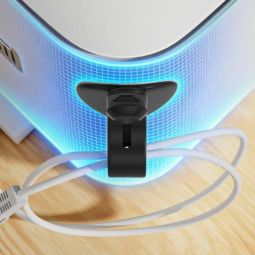 3Pcs 새로운 실리콘 케이블 타이 자체 접착식 조절 가능한 후크 코드 정리 도구 가정 및 사무실용 내구성 있는 와이어 와인딩 관리 도구