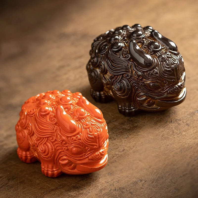 Creative Color Changing Tea Pet Attracting Wealth Pixiu Decoration Home Tea Table Plate Kung Fu Tea Set Accessories