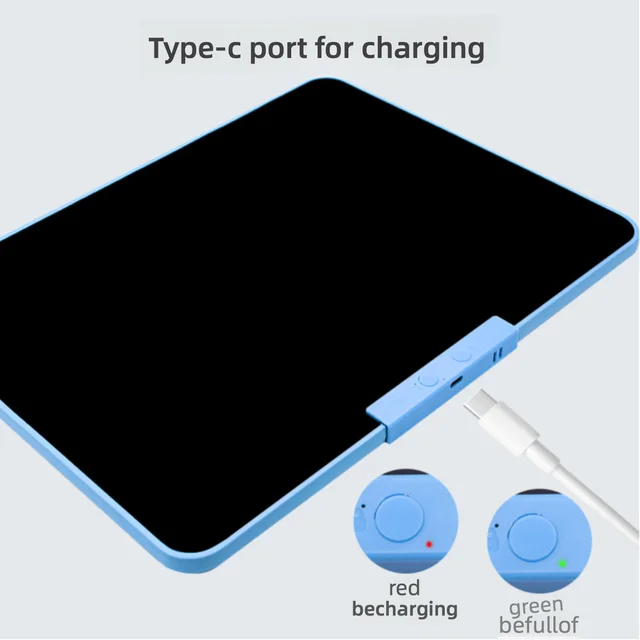 LCD Writing Tablet 12/16/20 Inch - USB-C Rechargeable, Eye-Protection Screen, Magnetic Pen, Dual-Surface for Home/Office/School 4
