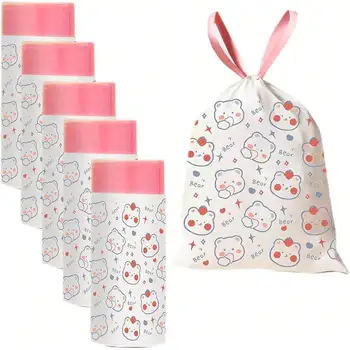 100PCS Cartoon Drawstring Trash Bags 1