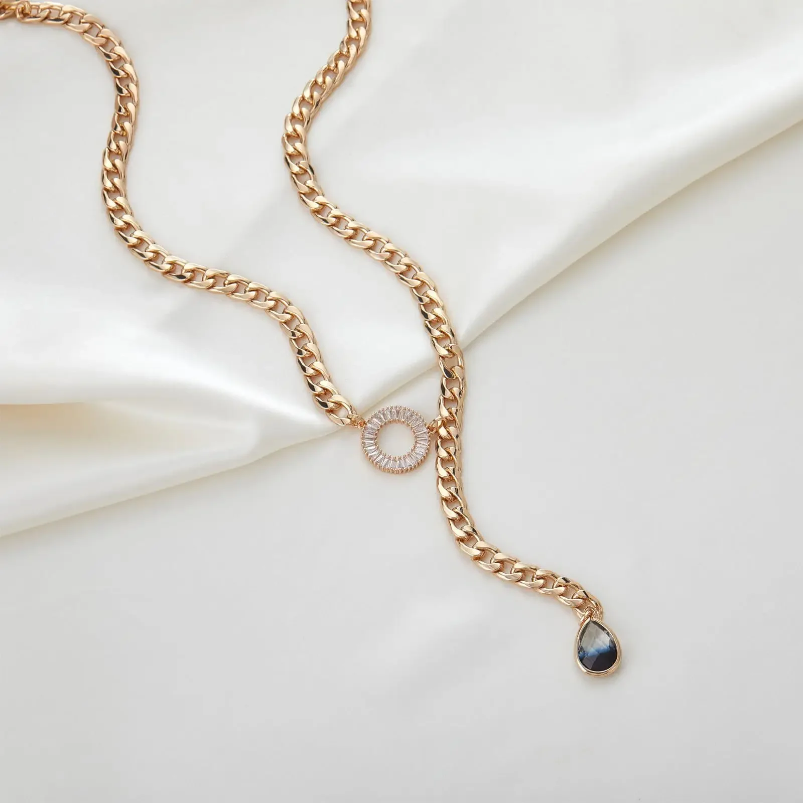 Boho Gold Long Chain Necklace Choker Multicolour Natural Stones Beads Irregular Elegant Jewellery Wedding Party Birthday Gifts