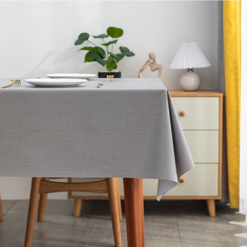 Toalha de Mesa PVC impermeรกvel, ร prova de รณleo, retangular, mesa quadrada, casa, cozinha, mesa de jantar, tapete colorido