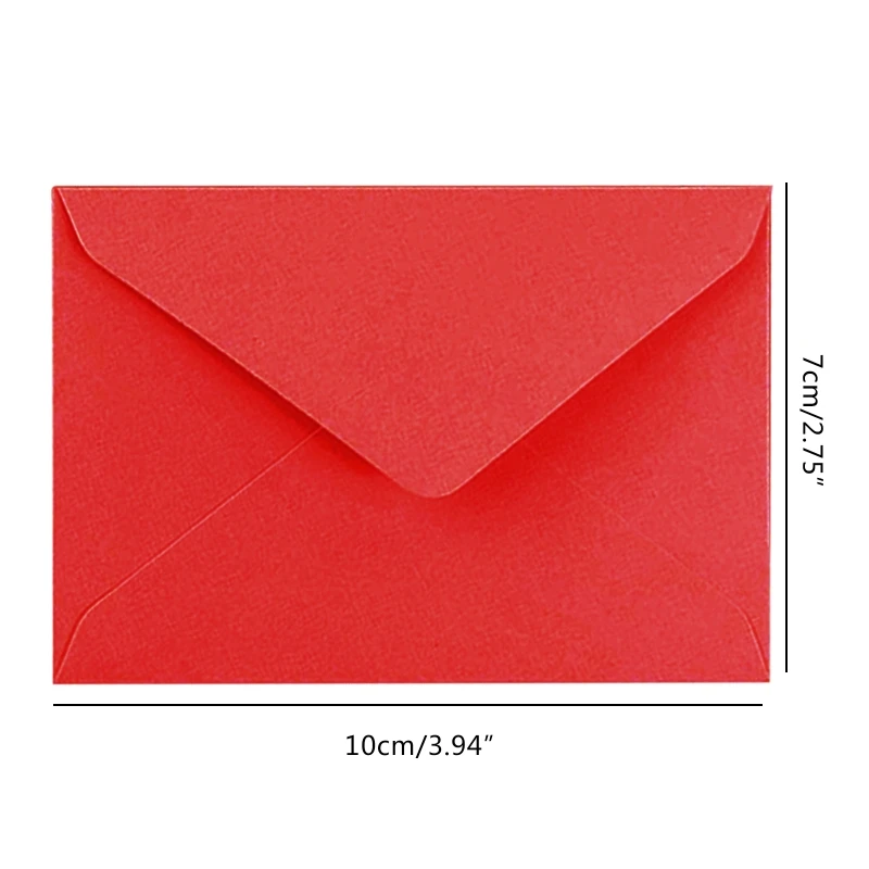 Pack of 10cps Colorful New Retro Blank Mini Paper Envelopes Wedding Party Invitation Greeting Cards Shower Gift mini envelopes