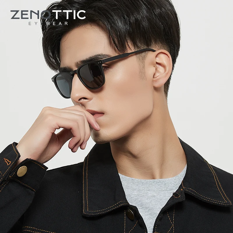 ZENOTTIC Fashion Reading Glasses Sunglasses With Diopters Square UV-resistant Men Women Reader Hyperopia Presbyopia Eyeglasses