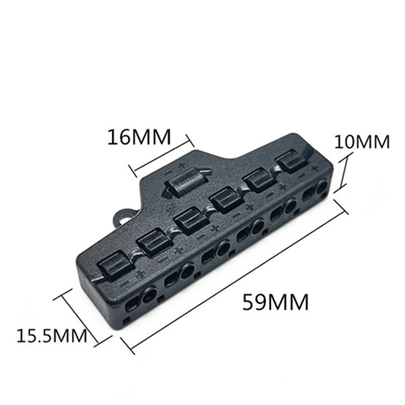 3/6 포트 분배 포트 공유 상자 Diy 소형 철도 기차 모델 장면 조명 시스템 DC 램프 레이아웃 용 라인 분배기
