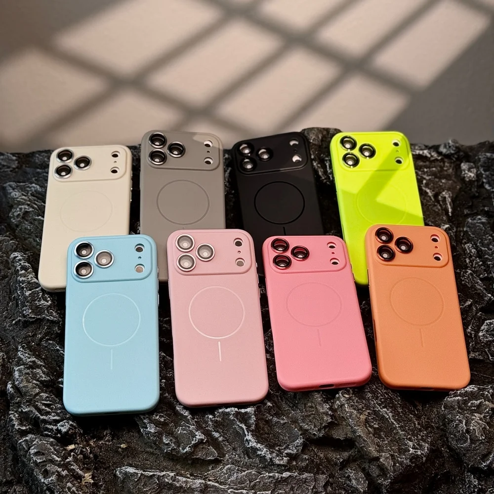 Luxury Magnetic Silicone Case For Iphone Pro Max Plus - Fluorescent_voghion.com