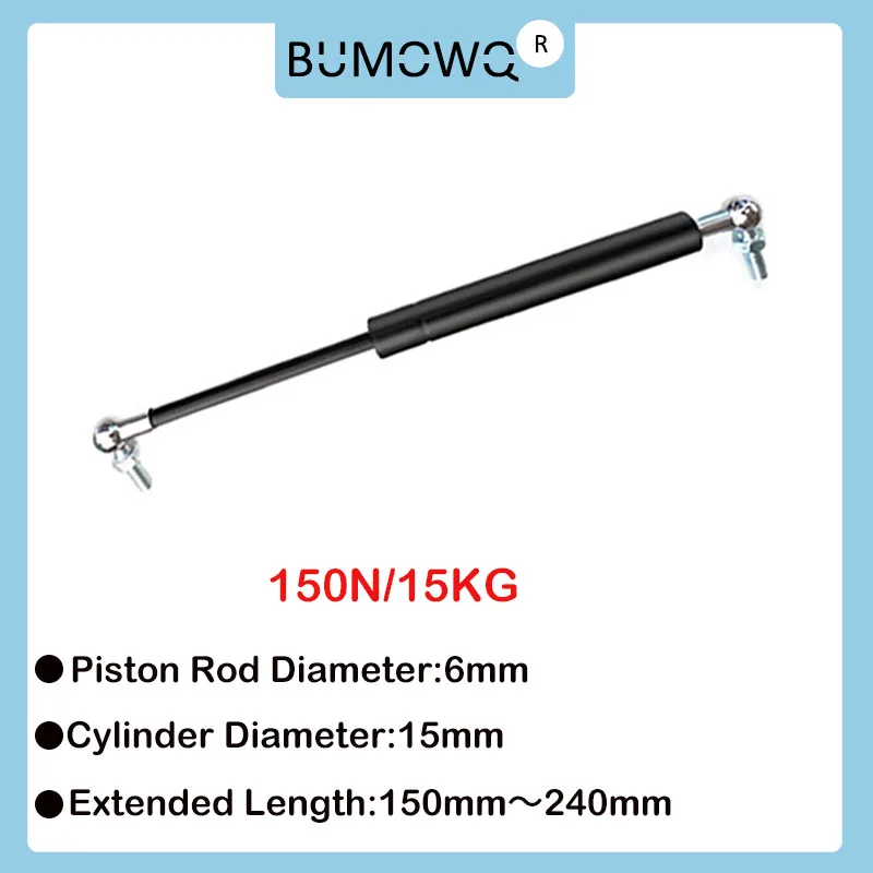 

1PC 150mm-240mm 15kg/150N Universal Strut Bars Furniture Strut Bar Gas Shock Absorber Hydraulic Lift Kitchen Cabinet Hinge