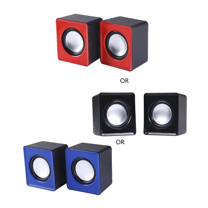 

USB Computer Speaker USB Desktop Speaker Computer Speaker Fine Appearance, Easy Volumes Control Clean Output 20Hz-20KHz