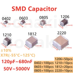 Multi - Value SMD Capacitor Set - Assorted Capacitance Range - 1812 560NF 250V X7R