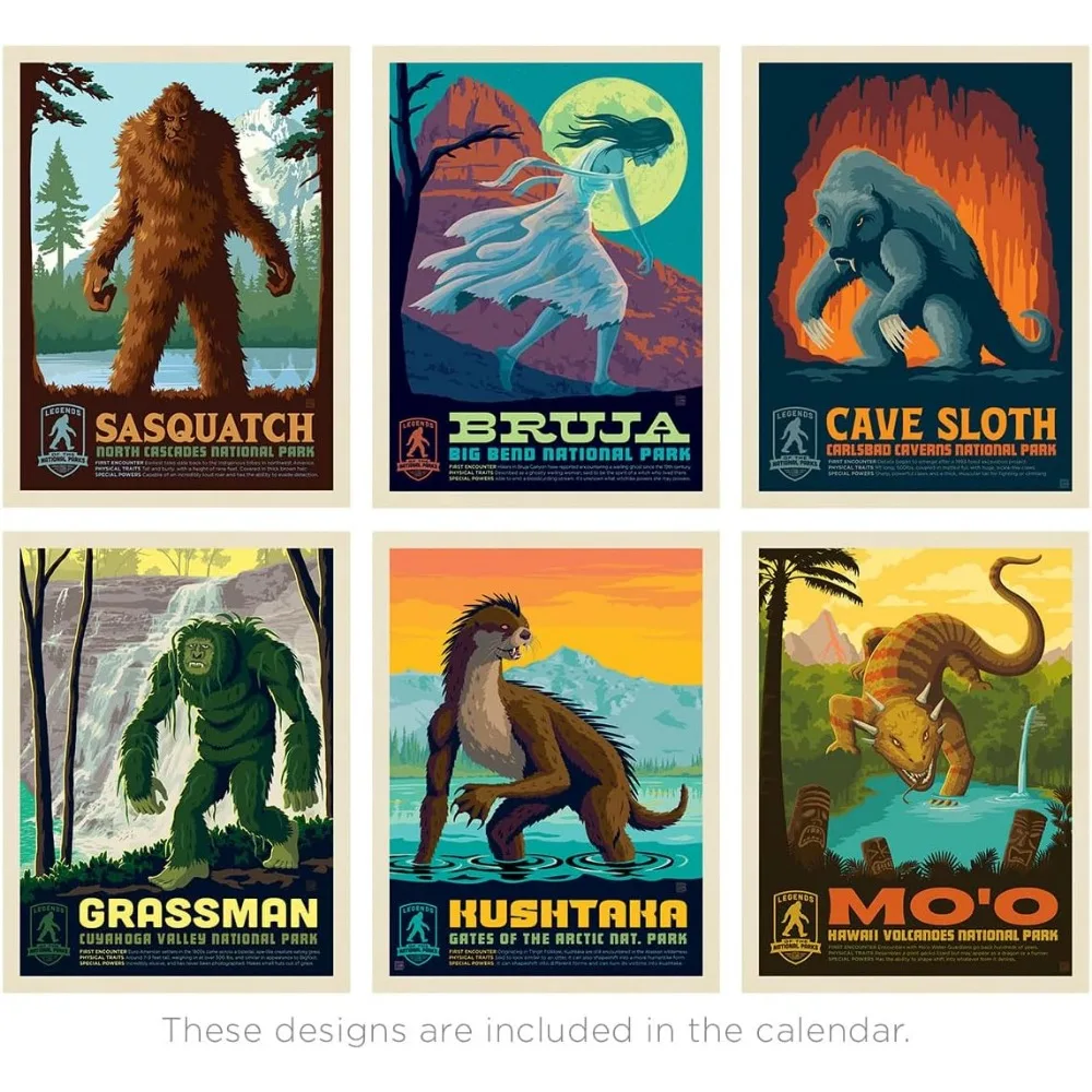 Wall Calendar Legends of the National Parks wall calendar