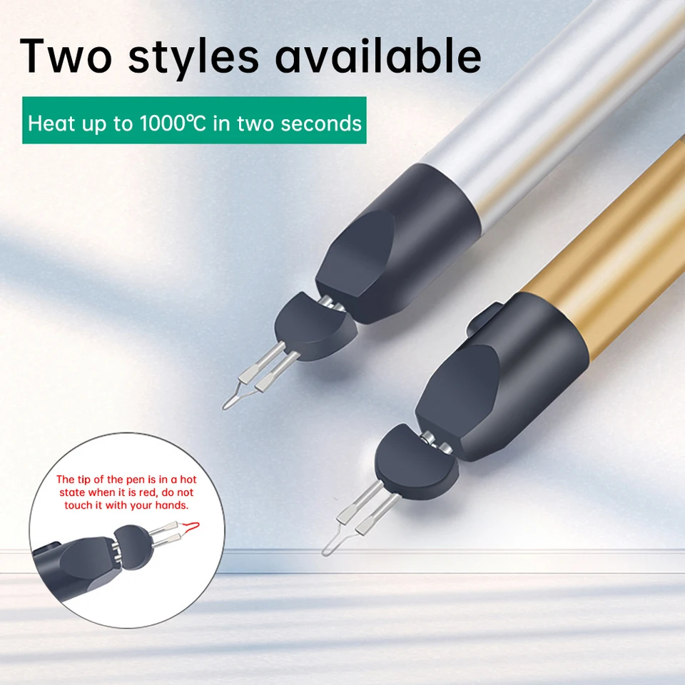 Thread Zapper Tool, Thread Burner, Wood Scorch Pen Handheld Quick Melt Industrial Supplies, Burn and Melt Thread for Wood and Crafts