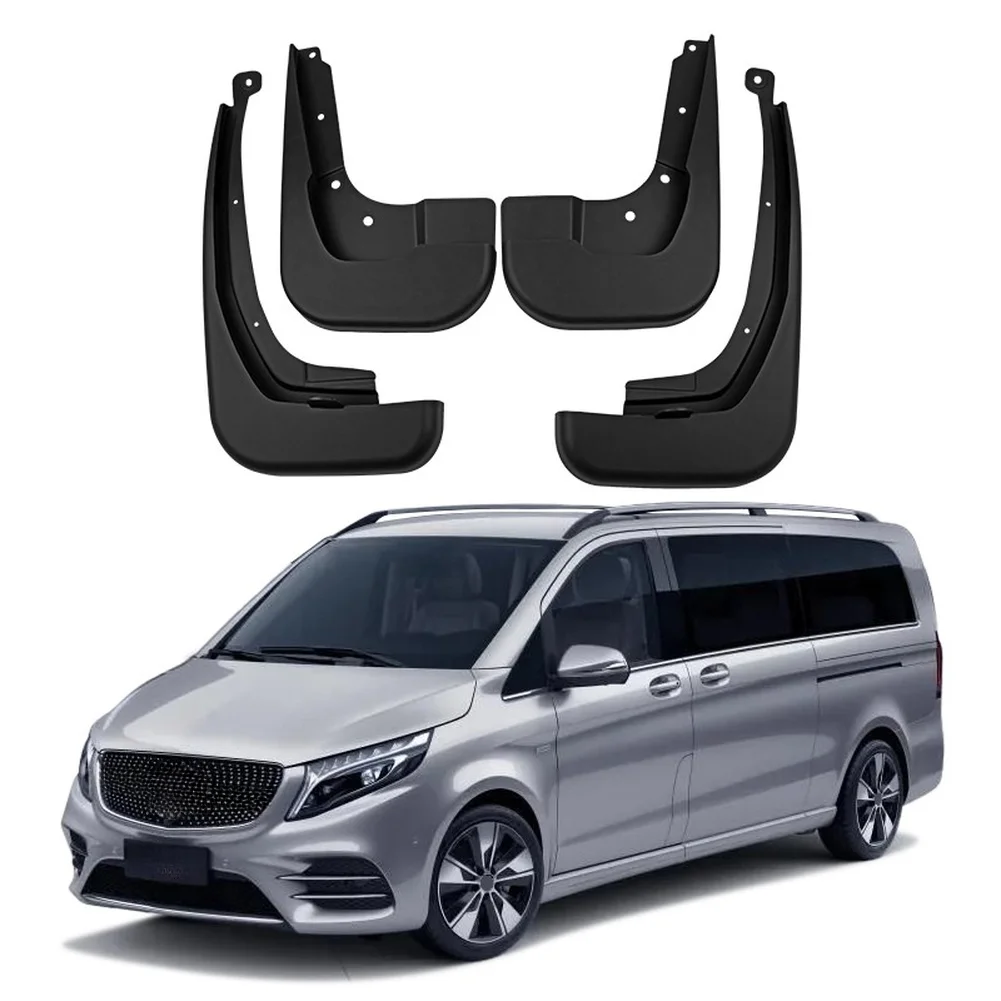 메르세데스-벤츠 V260L 2021-2023용 전후방 타이어 머드플랩, 펜더 코너 장착 및 장기 도로 사용을 위해 설계됨