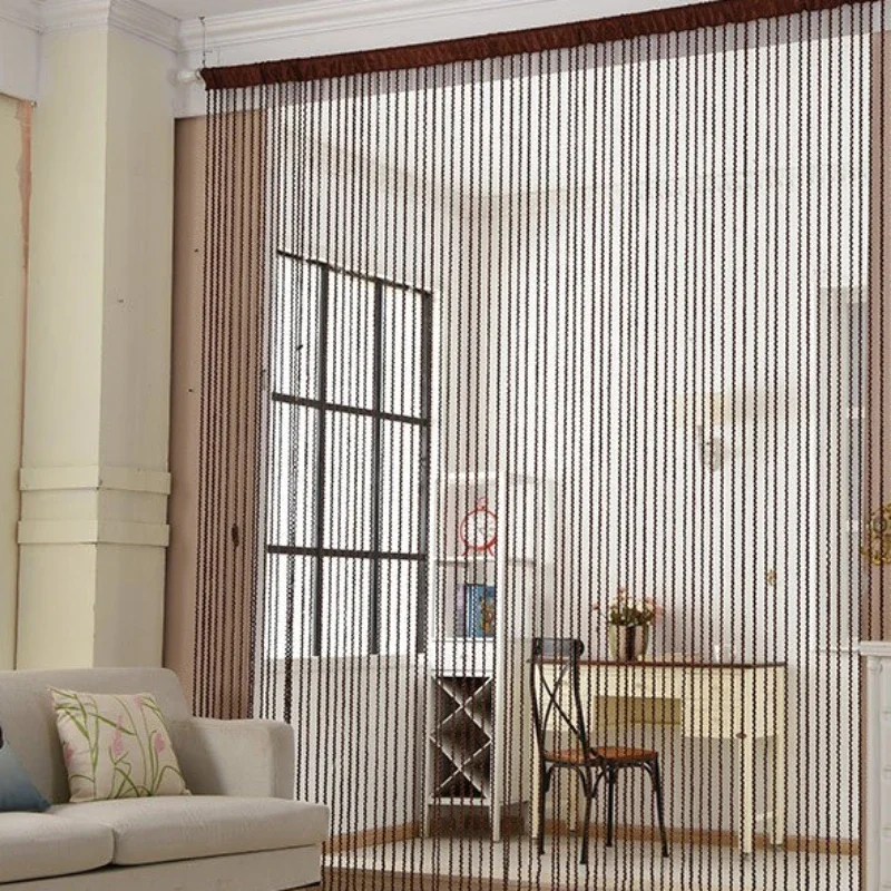 

Threaded Cord Curtain 1*2 Meters Thread Yarn Colored Thread Curtain, Hemp Rope Partition Curtain, Tassel Hanging Curtain