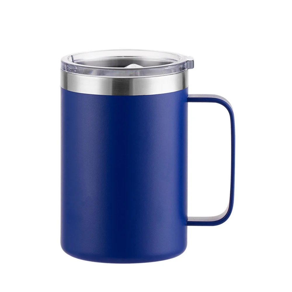 Insulated Stainless Steel Travel Tumbler - 16oz, BPA-Free with Handle and Lid