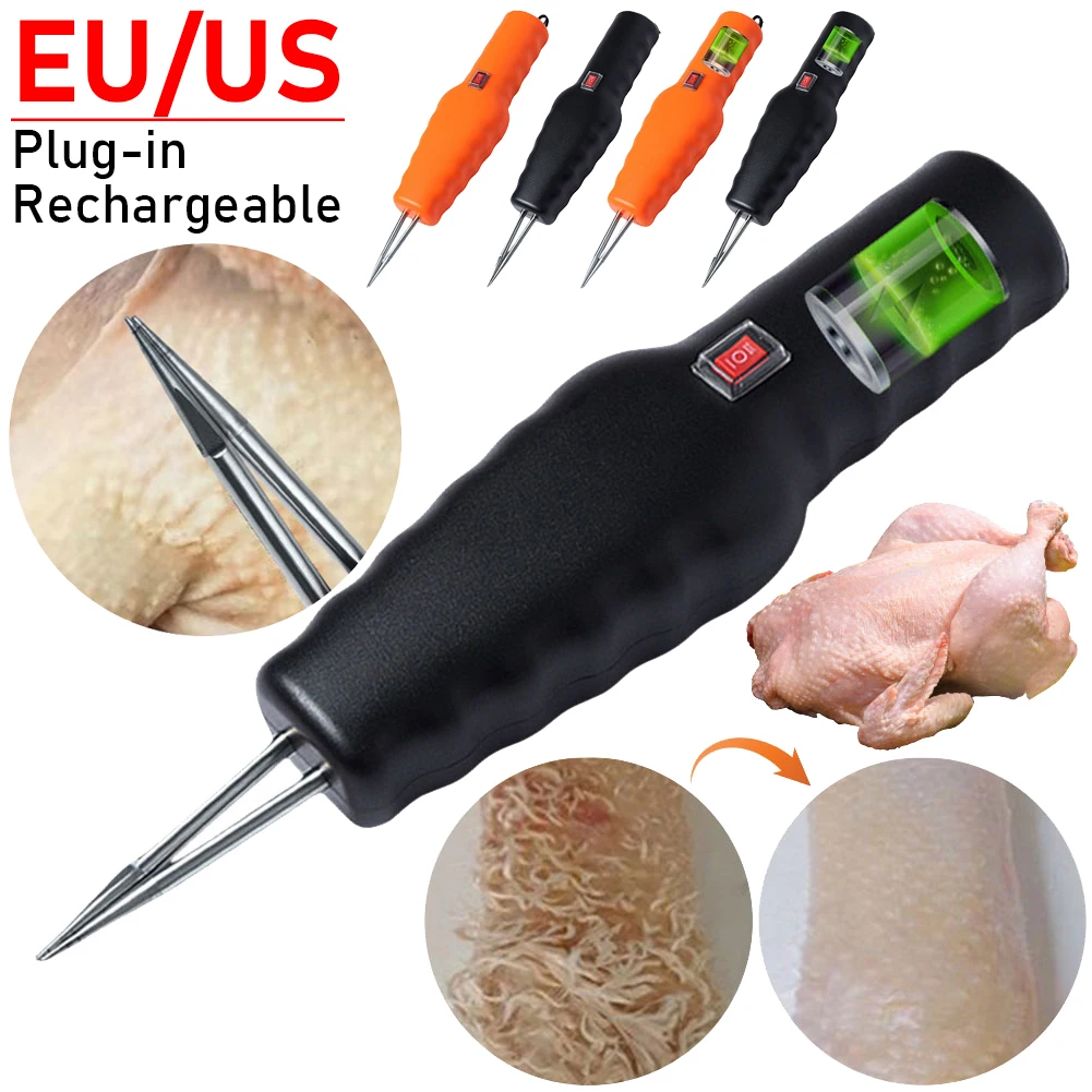 Waterproof Electric Hair Plucking Device Plug-in/Chargeble Models Feather Removal Machine Chicken Duck Goose Automatic Epilator