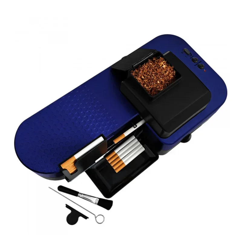 Using A Cigarette Machine 6.5mm 8mm Fully Automatic Cigarette Produce 10 Cigarettes At Once ...