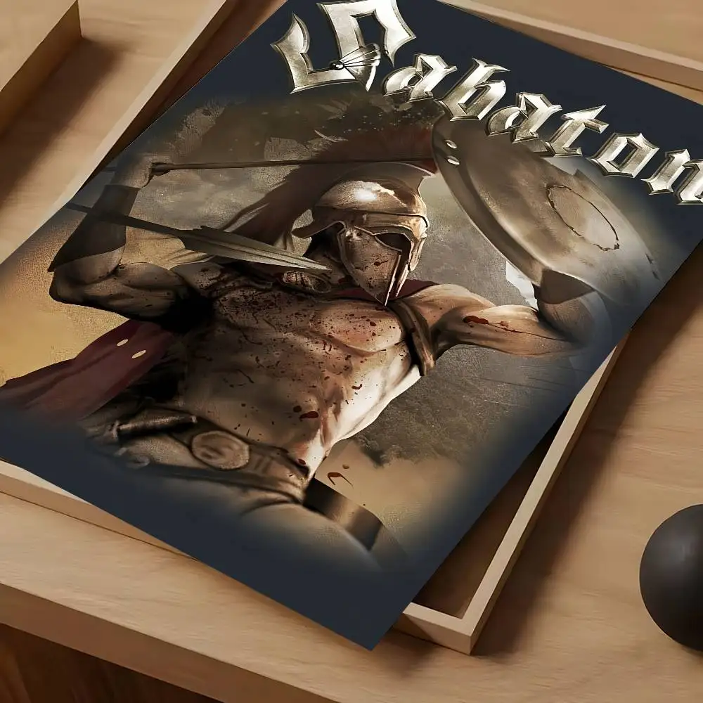 S-Sabaton Metal Band Album Covers Poster, wasserdicht, Vintage-Filmposter, hochwertiger Wandkunstdruck für Raumdekoration, Geschenk – Detail 18