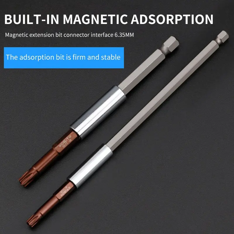 Electric Drill Attachment Tool Accessories Hand Electric Drill Hexagonal Handle Big Head Pop-up Quick-off Self-Locking Connecting Rod Lengthened