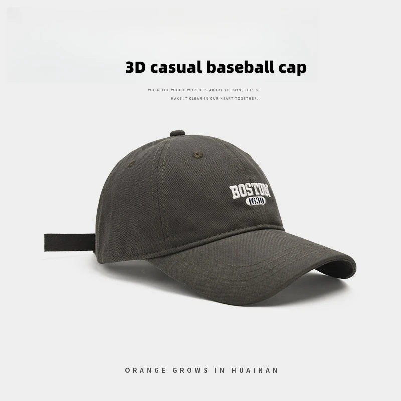 1 Stück Sweet Girl Ins bestickte Entenschnabelmütze für Damen, vielseitige Baseballmütze mit gebogener Krempe für Frühling und Sommer – Detail 10
