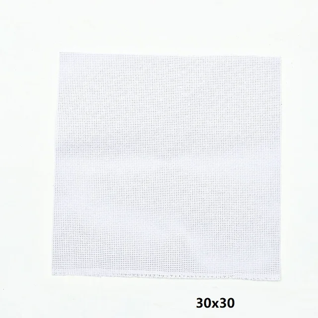 20x20 30x30 30x45 50x50 tissu 11ct 14ct point de croix tissu toile petite grille blanc bricolage artisanat fournitures couture broderie 6