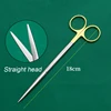 Nasal peeling blunt head scissors straight elbow tissue scissors 1pcs 3