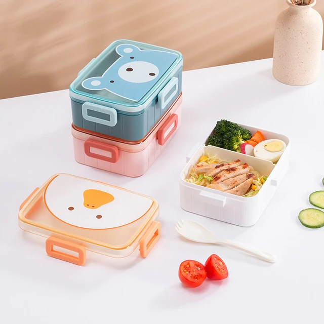 School Food Box Stainless Steel 4 Compartments  Kids Lunch Containers  School - Lunch Box - Aliexpress