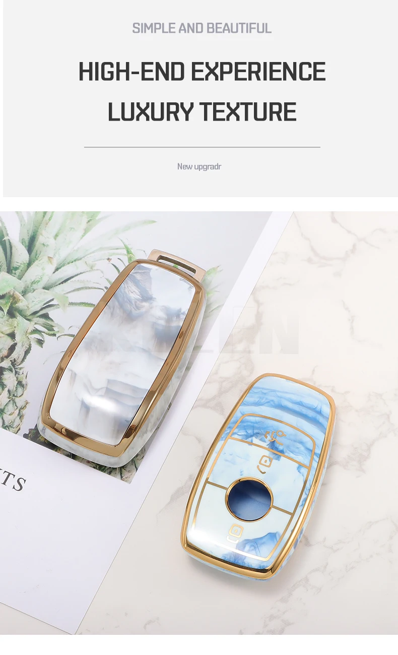 Nuovo TPU Car Remote Key Case Cover Shell per Mercedes Benz W205 W213 W177 X167 A C E S GLS GLE GLC Class AMG Maybach accessori - Sec8abe8d71bd4e13a6ace9b27857935f1