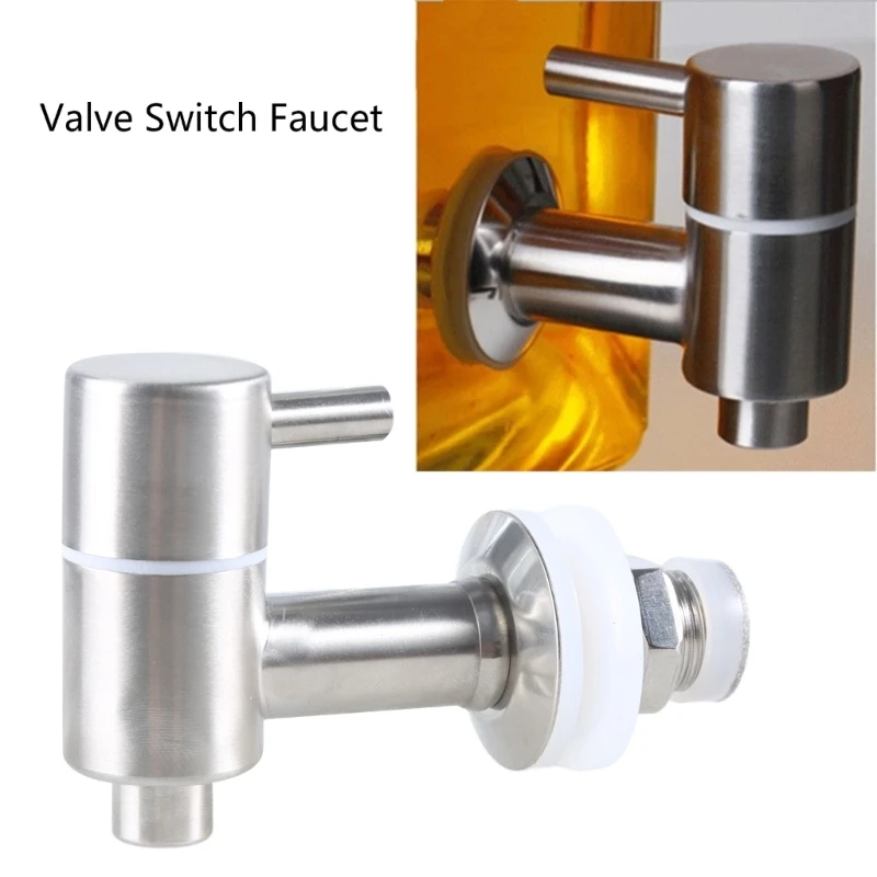 Beverage Dispenser Faucet Stainless Steel Spigot Valve-Replacement Tap for Glass Jar Wine Beer Barrel Drink Dispenser beverage faucet wine bottle faucet bathroom faucet water tap faucet