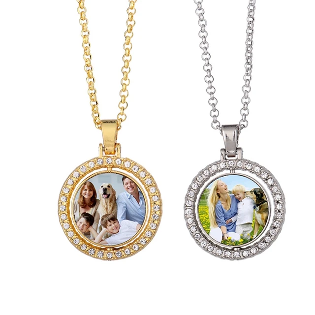 Sublimation Blank Picture Necklace Heat Transfer Blank Necklace