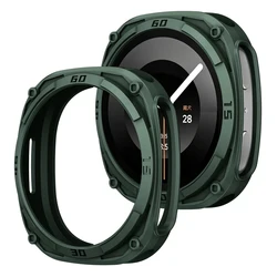 Durable Protective Bezel Cover with Hard PC Bumper for Galaxy Watch 8 40mm (Green)