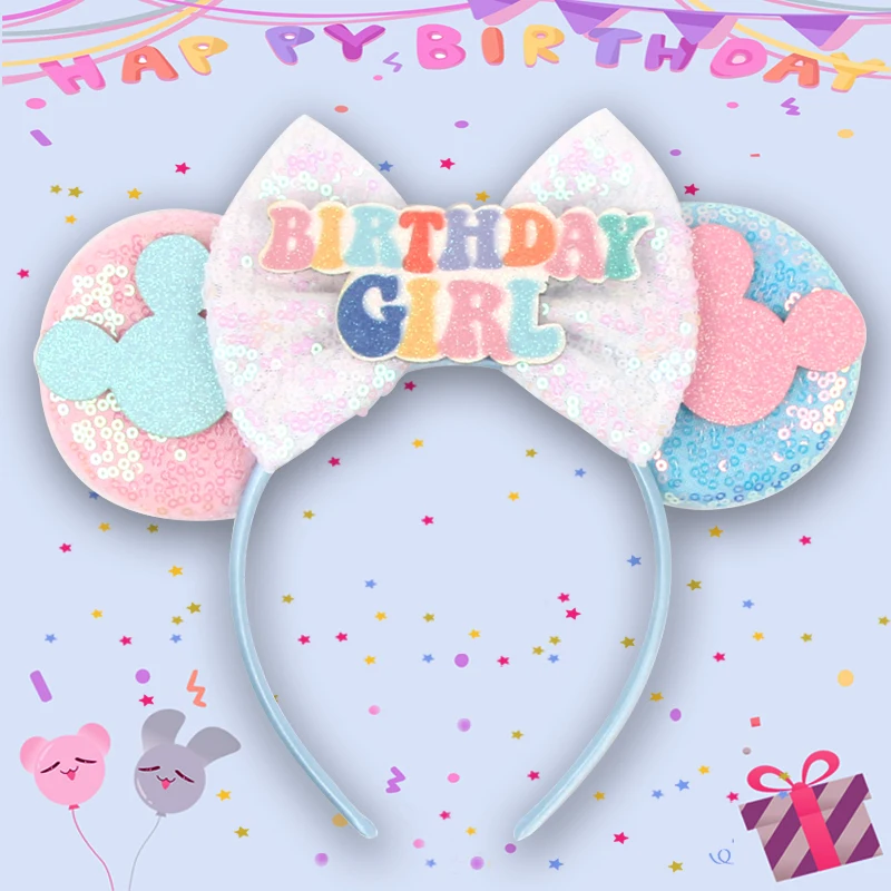 Neues Niedliches Ohren-Stirnband Cartoon Mickey Maus Haarband Mädchen Geburtstag Party Cosplay Kopfschmuck Festival Kinder DIY Haaraccessoires – Detail 6