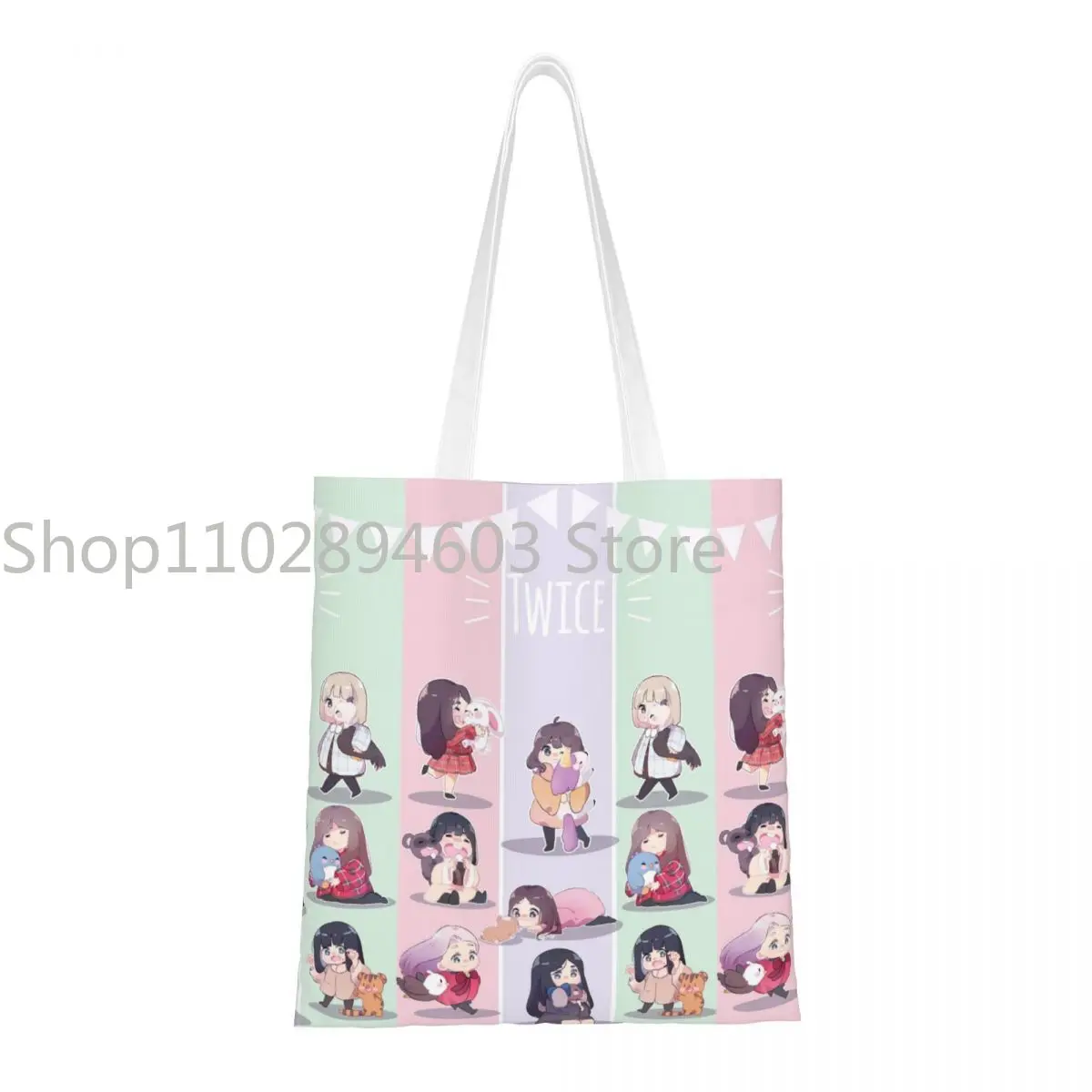 

Женская и мужская сумка для покупок с двумя рисунками