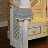 CIBBAR y2k Ruffles Pleated Mini Skirt Coquette Aesthetic A-line Low-waisted Short Skirts for Women 2000s Vintage Clothing Ladies 4
