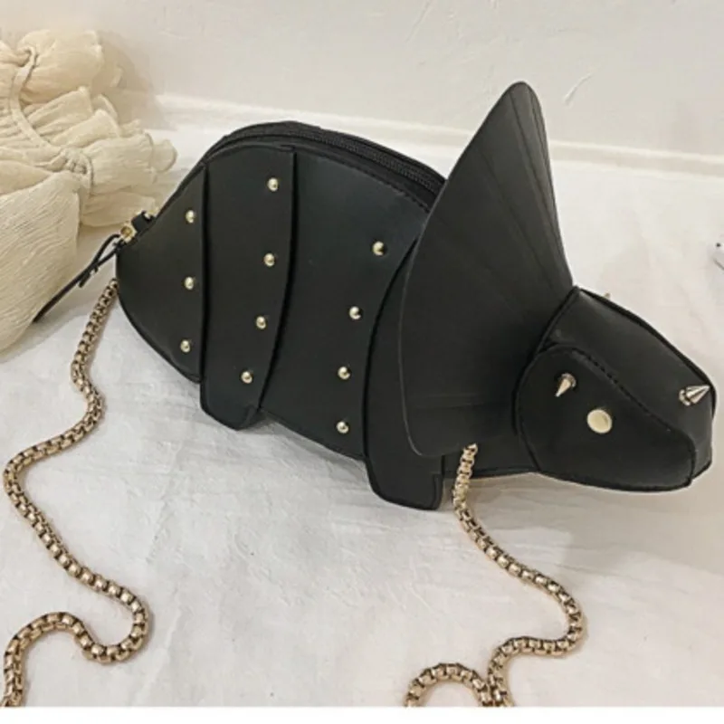 New Funny Bag One Shoulder Triangle Dinosaur Style Crossbody Casual Handbag For Woman High-Quality Messenger Versatile Luxury