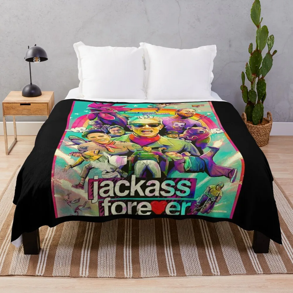 

Lover Gift The Movie Jackass Stunts Video Gamer Throw Blanket Plaid on the sofa Baby Blankets