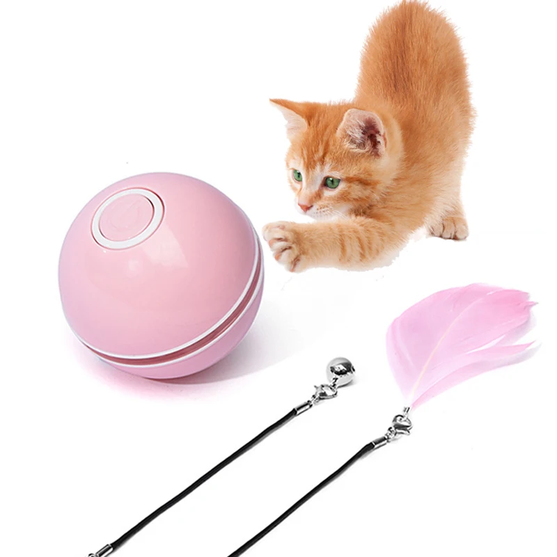 

Electric Cat Ball Toys Kitten Gravity Smart Rolling Ball Toys Interactive Cat Training Plays Toy Automatic Funny Cat Dogs Ball