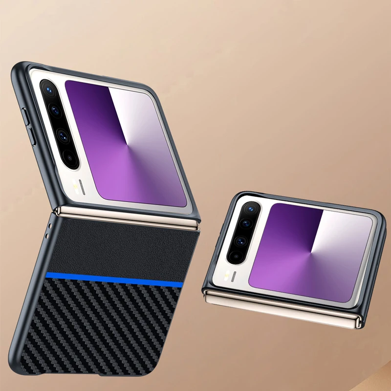 Shockproof Luxury Fiber Texture PU-Leather Phone Case Cover