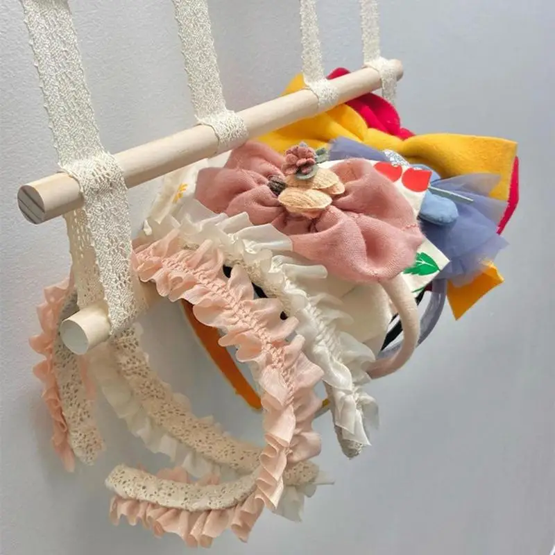 Bow Holder For Baby Girls Hair Bows Clips Storage Rack Hanging Wall Hairpin Organizer Children Hair Accessories Display Stand 3