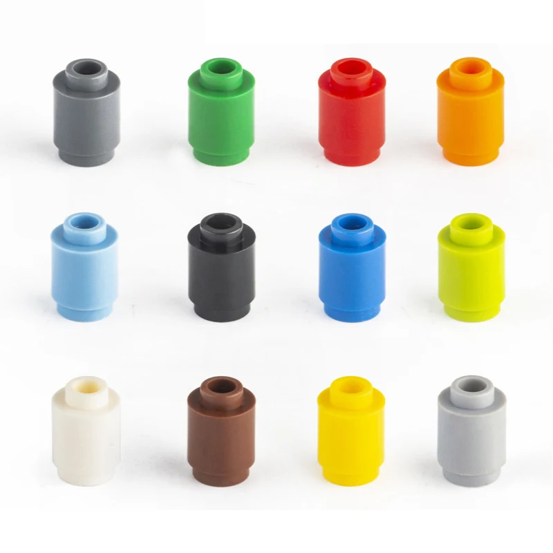 100G Bulk Small Particle 3062 Moc Building Block 1X1 Brick Accessori Cilindrici Building Blocks Castle Toys