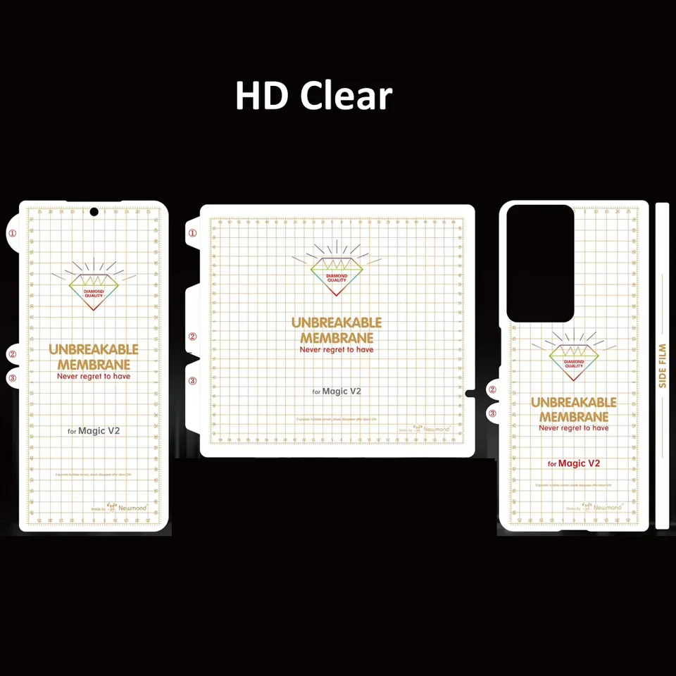 4x Full-Screen per Honor Magic V2 Pellicola Trasparente