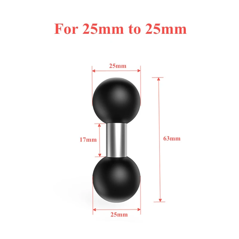 Versatile Composite Ball Adapter for Dual Ball Socket Mounting Arms