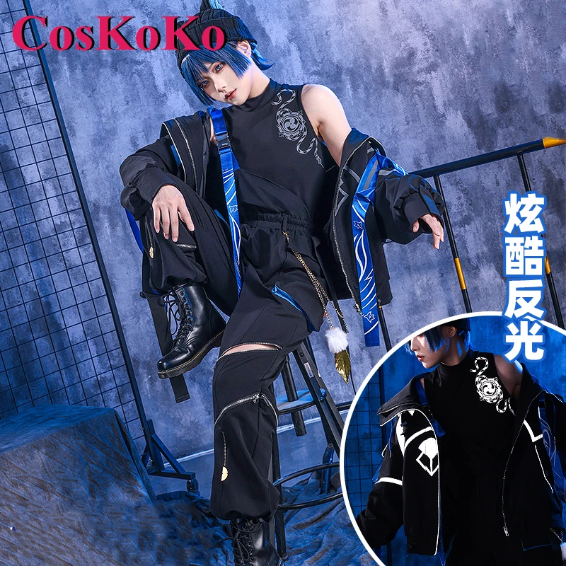 

CosKoKo Scaramouche/Wanderer Cosplay Costume Game Genshin Impact Fashion Handsome Overalls Daily Wear Role Play Clothing S-XL