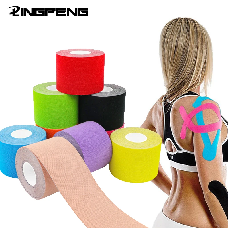 

Kinesiology Tape for Therapy Athletes Latex Free Elastic Water Resistant Kinetic Kinesiology Tape for Knee Pain Shoulder Muscle