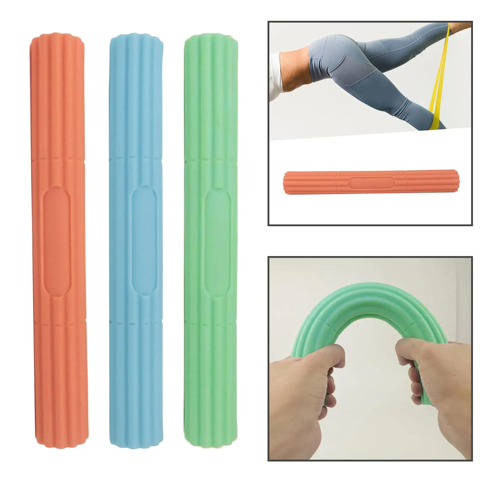 Twist Exerciser Bars Manual Training Bar Grip Wrist Strength Body Massage Rod Waist Home Strengthener Muscle Pulling Travel