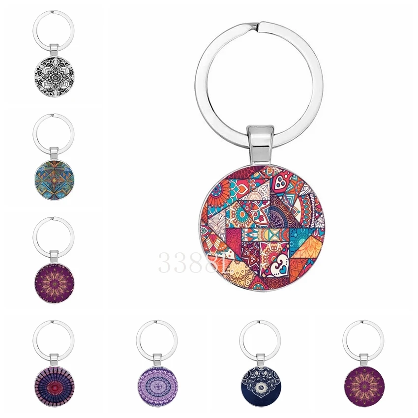 Gioielli Di Moda Cupola Portachiavi In Lega Di Vetro Modello Stile Datura Splendido Regalo Classico