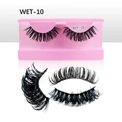 Intense Flare Wispy Volume False Eyelashes - New Design D Curl (WET - 10)